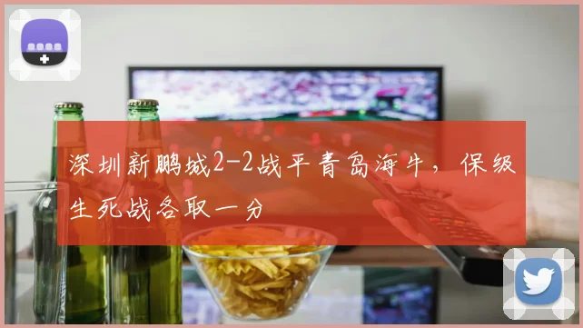深圳新鹏城2-2战平青岛海牛,保级生死战各取一分